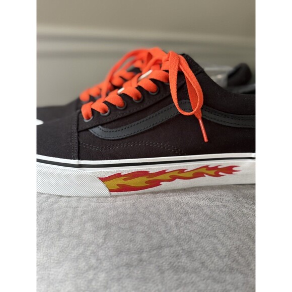 VANS X Old Skool Flame Cut Out Custom Rare 10.5 flames. Halloween. Sk8 shoes main image 7